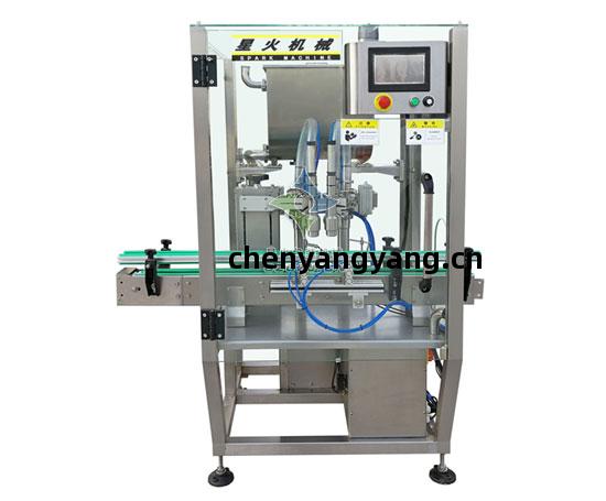 全(quan)自(zi)動(dong)雙頭醬(jiang)料(liao)灌(guan)裝(zhuang)機